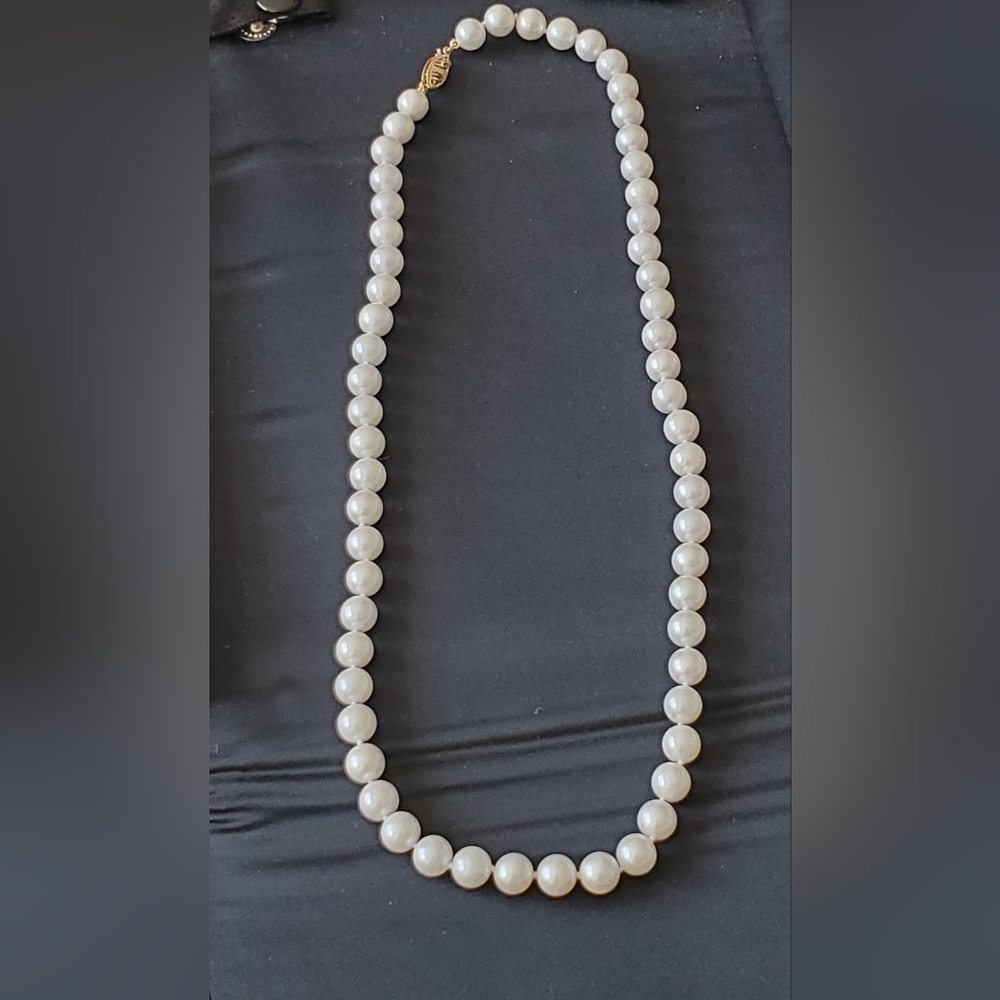 PEARL NECKLACE 5MM WHITE.